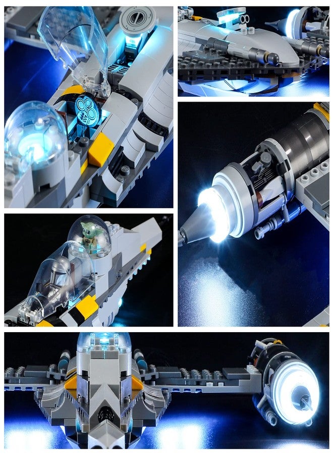 YEABRICKS LED Light Kit for Lego - Star Wars The Mandalorian's N-1 Starfighter Building Blocks Model, LED Light Set Compatible with 75325(Lego Set NOT Included) - Image 4